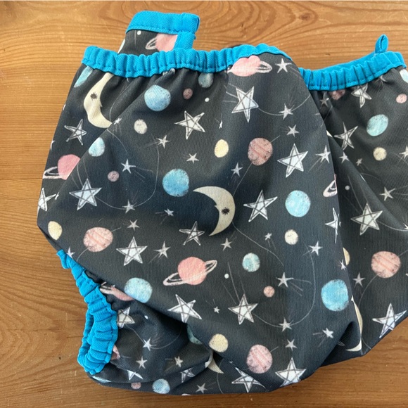 Thirsties Kids Cloth Diapers - Blue and White - Picture 4 of 6